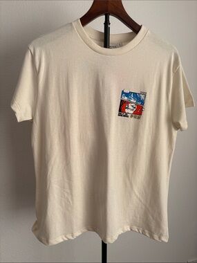 Cream Skinnydip branded T-shirt women L